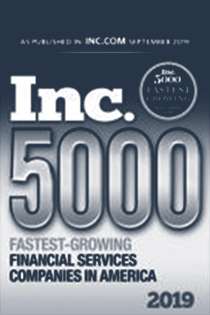 Inc 5000 Logo - Recognized as one of the Fastest Growing Financial Services Companies in America 2019